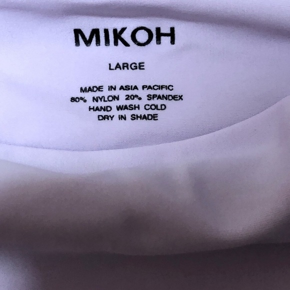 NWT - MIKOH Cayman Brazilian Style Bikini Bottom in Taro/Lavender - Size Large - Picture 5 of 6